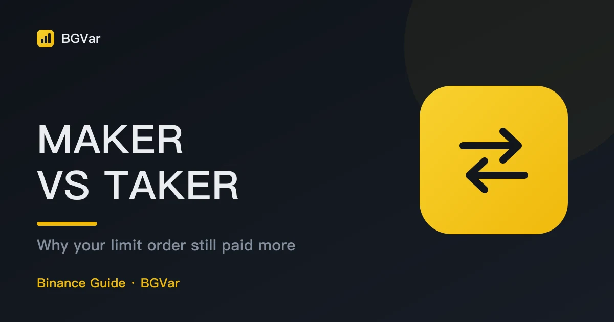 Binance Maker vs Taker Fees: Why Your Limit Order Was Charged More
